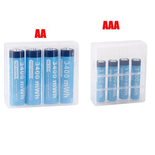 AA AAA Li-ion Rechargeable Lithium ion Batteries 1.5V Battery 1100 / 3400mWh Lot - Picture 25 of 26