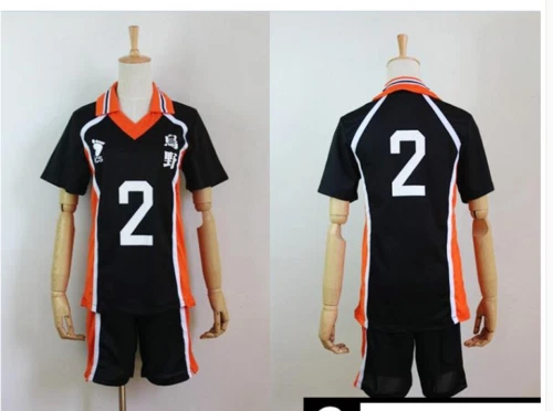 ¡¡Haikyuu!! Uniforme de escuela secundaria Karasuno Shyouyou Jersey Disfraz Camisa y Foto 4 de 4