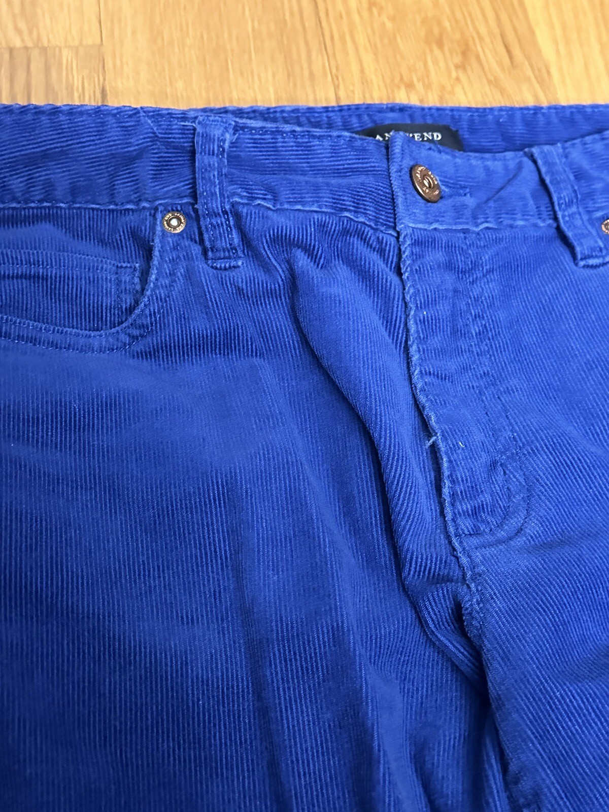 WOMENS LANDS'END FIT 1 BLUE CORDUROY PANTS, Size 6 eBay