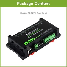 1pcs Waveshare 8-ch Ethernet Relay Module (B)With Digital Input Modbus RTU