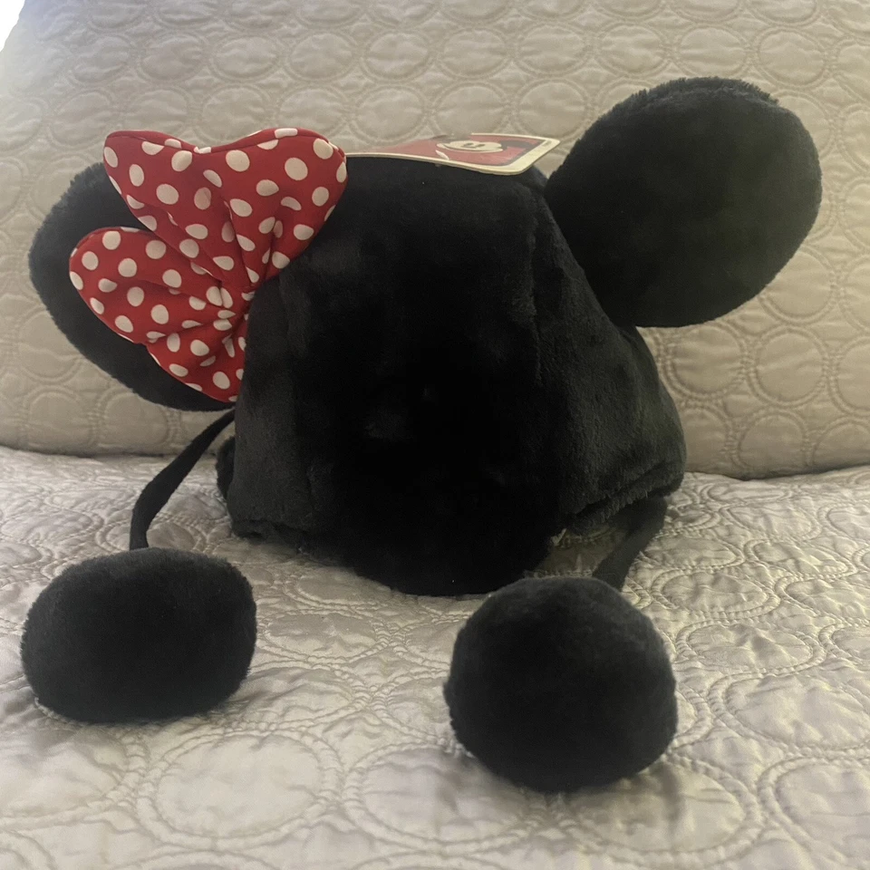 Nuevo Disney Mickey Mouse Sudadera con Capucha Sombrero Negro Orejas de Minnie Mouse y Arco Disfraz Nuevo con Etiquetas Foto 3 de 4