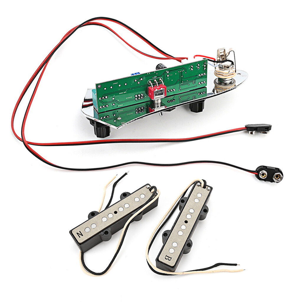 4 String Open Alnico 5 Jazz JB Bass Pickup Bridge Loaded Wired Control