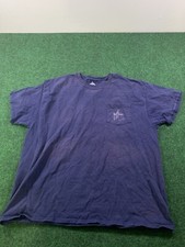 Guy Harvey Mens Navy Blue Short Sleeve Tshirt Size Large Marlin Fish