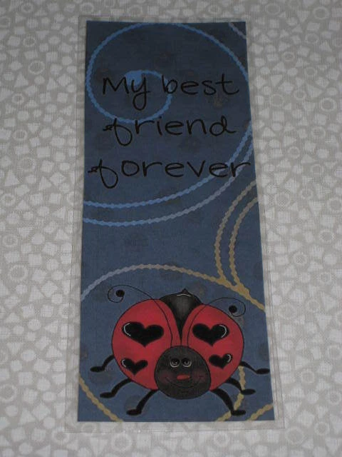 PRIMITIVE MY BEST FRIEND FOREVER LAMINATED BOOKMARK