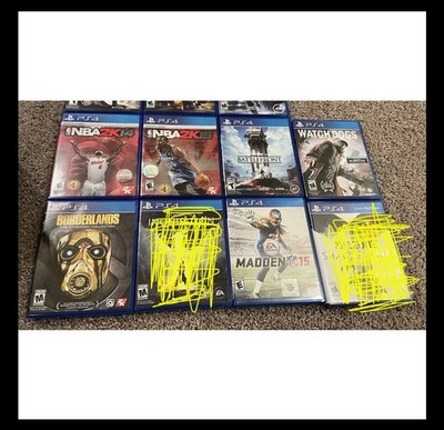 Sony PlayStation 4 Lot Bundle 11 Games Sports Fantasy NBA Madden Call of Duty