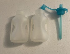 Set Lot Pair Of Jelly Ruru Reusable Silicone Baby Food Pouches Containers 5 Oz