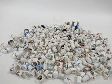 Large Job Lot of Mixed Souvenir Thimbles Ceramic Metal 100 Plus Collectible 