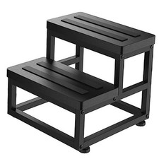 Step Stools for Adults Kids, Heavy Duty Stepping Stools Thickness: 1 INCH Black