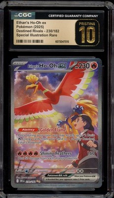 Pokemon Ethan's Ho-Oh ex Destined Rivals SIR #230 CGC 10 Pristine