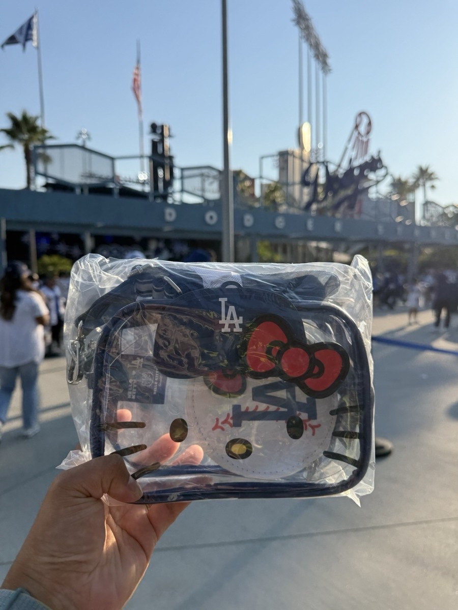 Dodgers x Hello Kitty Adjustable Crossbody Bag with Coin