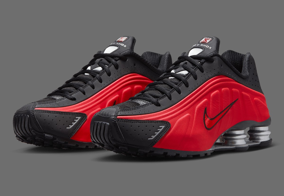Nike Shox R4 Shoes University Red Black HQ1988-600 Men's Sizes NEW