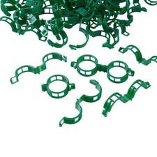 CIQIYO 100 Pcs Plant Support Clips,Plastic Clips for Securing Green