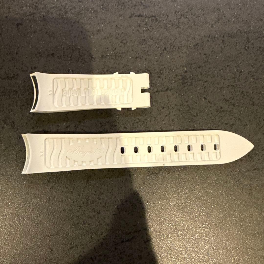 BREGUET Marine II White Rubber Strap 20mm/18mm Used for Deployment