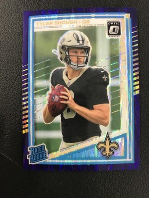 2025 Donruss Optic #223 Tyler Shough Purple Shock New Orleans