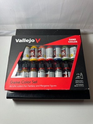Vallejo Introduction Game Color Paint Set (16 Colors) - Hobby and Model Paint