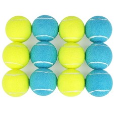 Squeaky Dog Tennis Balls 12 Pack, 2.5 Durable High-Bounce Tennis Balls for D...
