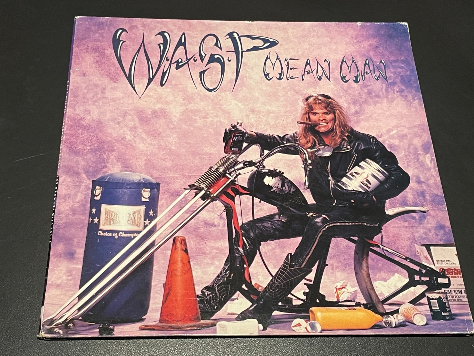 W.A.S.P. - Mean Man - Locomotive Breath - 3 Track Vinyl Record  12"" Single  1989