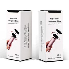 120pcs Foot File Sandpaper Discs Refill for 1 Count Pack of 120 , Black