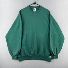 Vintage Russell Athletic Sweatshirt Mens XL Green Crewneck 90s Made in USA