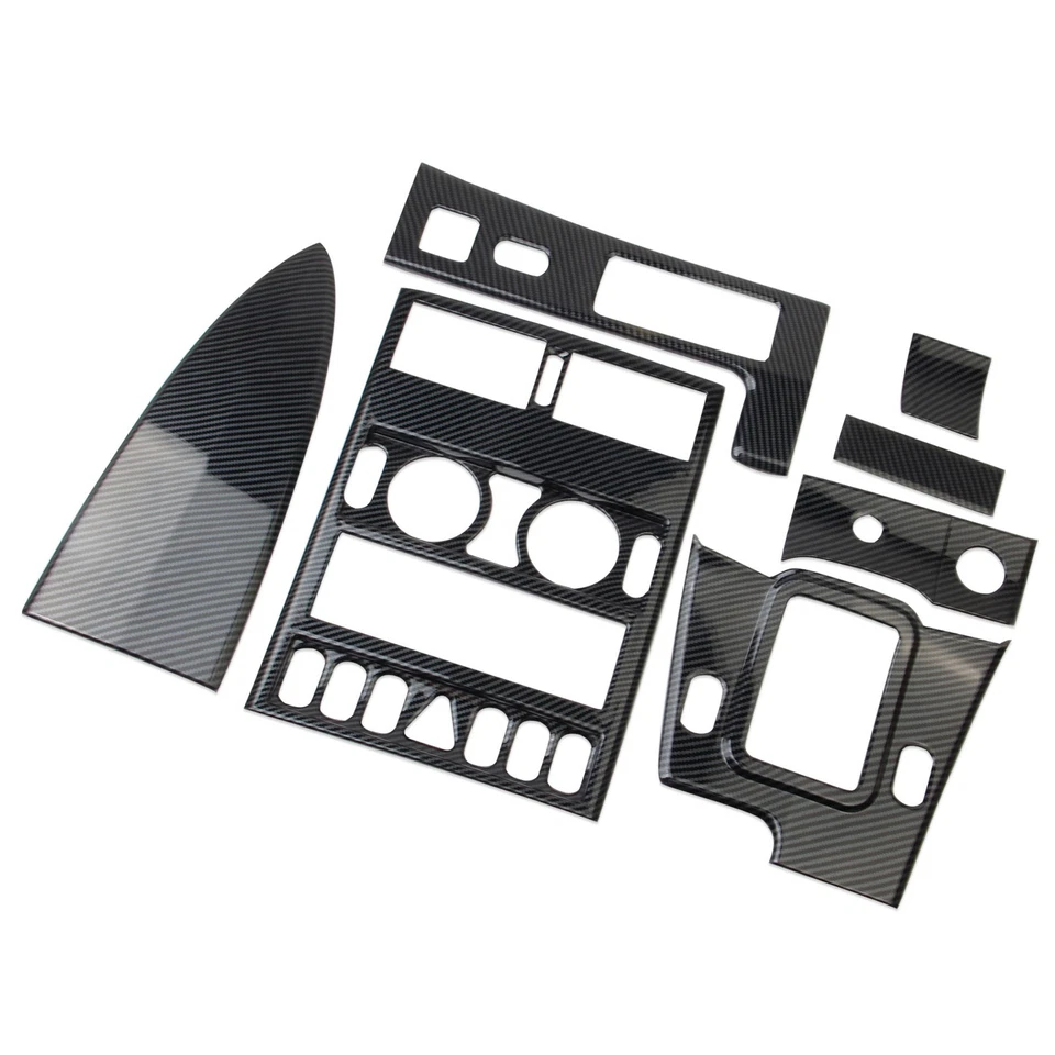 Kit de capa de acabamento de painel console central estilo fibra de carbono para Chrysler Crossfire - Imagem 3 de 4