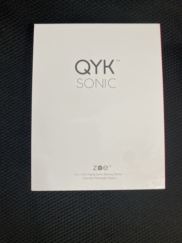 QYK Sonic 3-in-1 Anti-Aging Beauty Device Cleanse Massage Apply *New In Box*