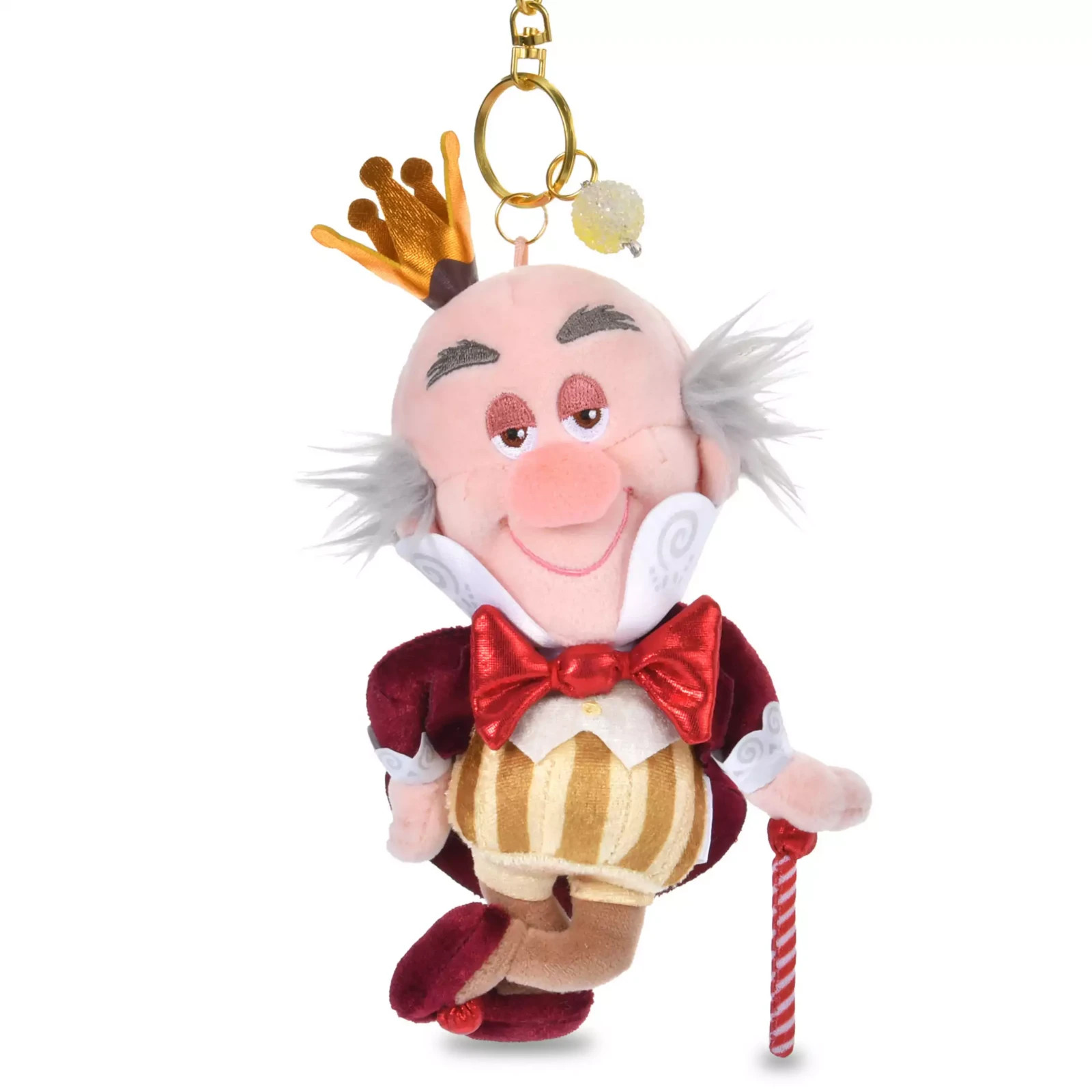 Japan Disney Store King Candy Plush Keychain Sugar Rush Wreck-It Ralph