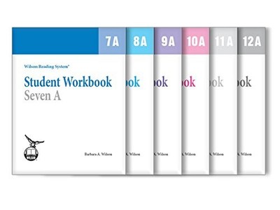 WRS STUDENT WORKBOOKS 7-12 A SET By Wilson Reading System & Wilson Reading VG