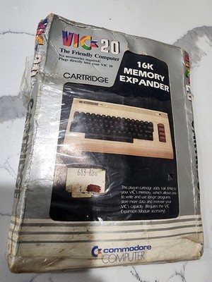 Open Box 1981 Commodore VIC-20 16K RAM Memory Expander Cartridge VIC-1111 