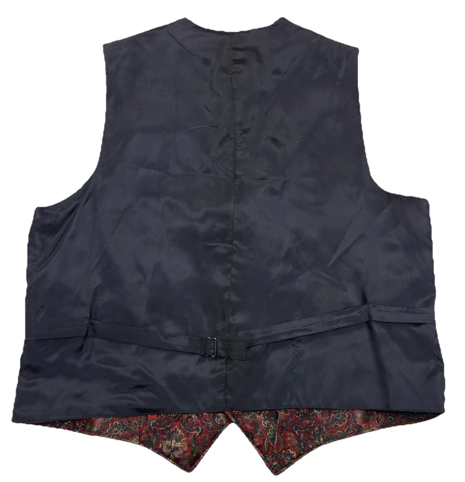 Wahmaker Frontier Clothing Chaleco Occidental Abotonado Cachemira Floral EE. UU. Para hombres 2XT Foto 2 de 4