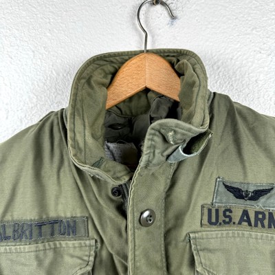 Vintage US Army Jacket Sz Small Green OG 107 Cold Weather Field