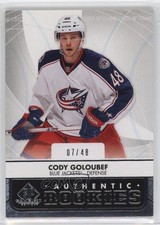 2012-13 SP Game Used Edition Authentic Rookies 7/48 Cody Goloubef #115 1k9