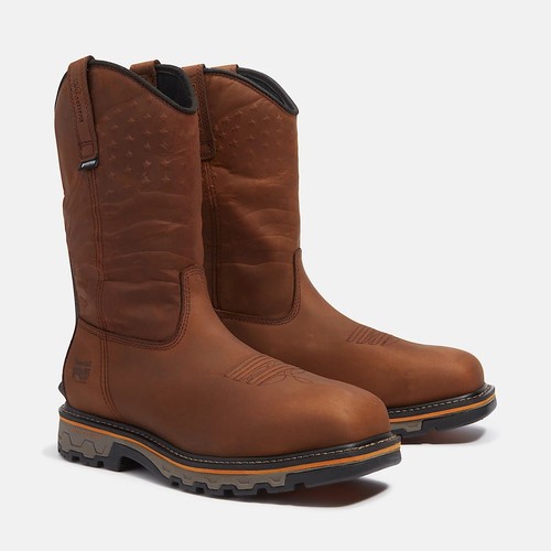 Timberland Pro True Grit Composite Toe Pull On Work Boot TB0A64CQ EM4 Med Brown