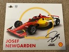 2024 Josef Newgarden Signed Indianapolis 500 Shell Indy Car Only Promo Card 8x10 — photo 1