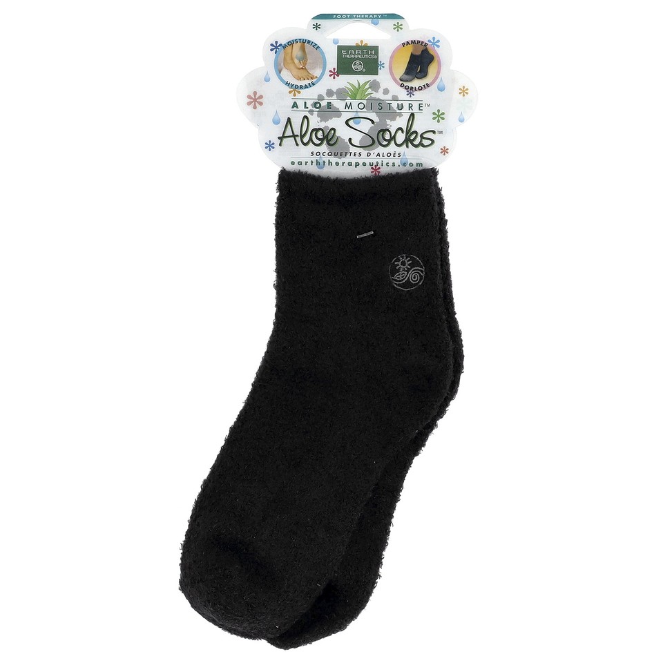 Aloe Moisture™, Aloe Socks™, Black, 1 Pair
