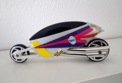 Vintage KEY FORCE Hot Wheels JET THREAT Cycle Bike 1992 Transformers Tron NO KEY