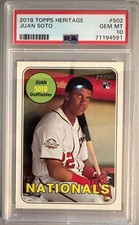 2018 Topps Heritage- Juan Soto #502 (RC) PSA 10