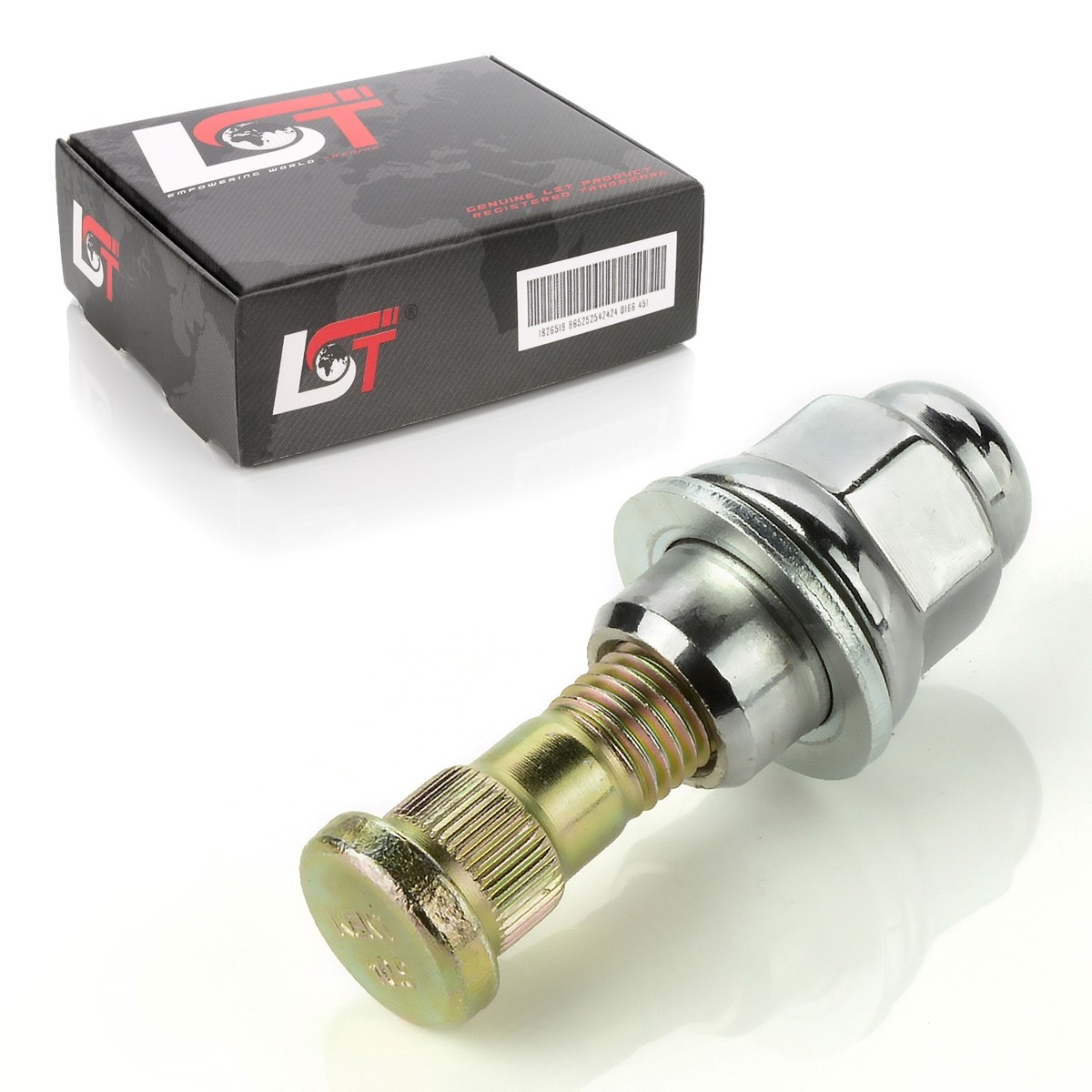 1x Rändelbolzen with wheel nut - M12x1,5 x 48mm for Mitsubishi models *NEW*