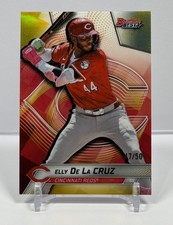 2025 Bowman’s Best Elly De La Cruz Gold Refractor #’d/50 #37 Reds