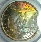 1884-O RAINBOW MORGAN SILVER DOLLAR PCGS CERTIFIED MS64~COLORFUL REVERSE TONING*