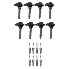 Hitachi 8 Ignition Coil 8 Denso Iridium Spark Plugs Kit For 216.386 CL550 V8