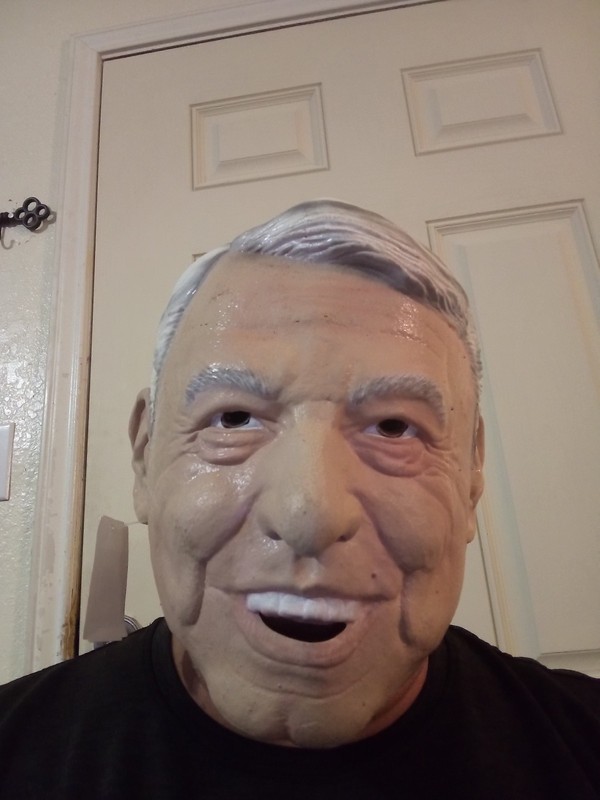 Andrés Manuel López Obrador Ex President of Mexico Latex Mask$300