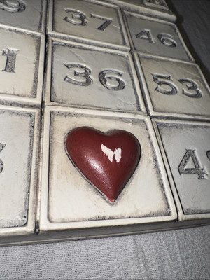 Sid Dickens T-463 L-O-V-E Memory Block Tile Love Red Nick In Heart