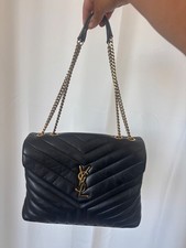 Saint Laurent Loulou Bronze Hardware Shoulder...