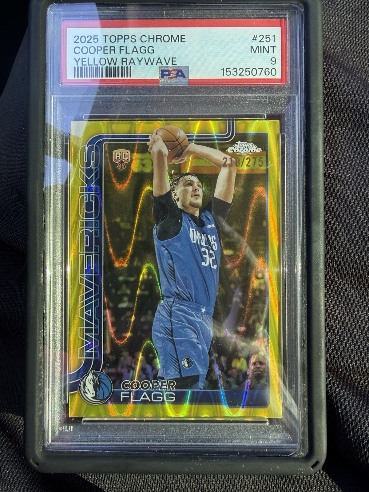 2025-26 Topps Chrome - Cooper Flagg #251 Yellow RayWave Refractor /275 (RC)