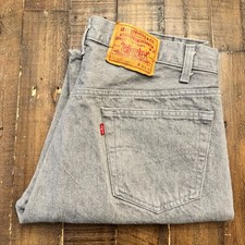 VTG Levi's 501-0657 Denim Jeans Men's W34xL32 Tag 36x32 Gray USA 1987 NICE