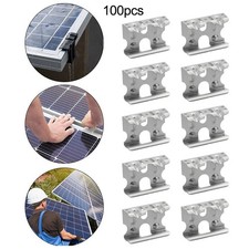 Abrazadera guía de agua de panel solar de aluminio para marcos de espesor 30 a 40 mm 100 un.