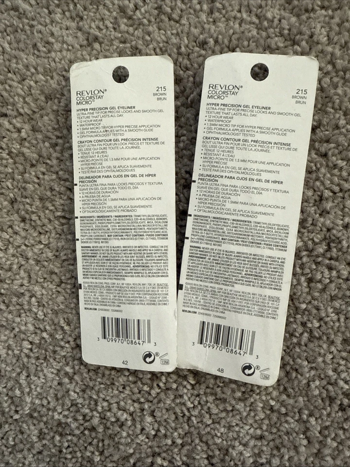 2 pack Revlon ColorStay Micro Hyper Precision Gel Eyeliner In 215 Brown 0.23g - Image 2 of 2