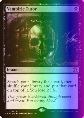 MTG Magic the Gathering Vampiric Tutor (112/265) Eternal Masters LP FOIL