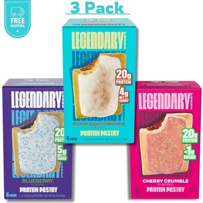 Legendary Foods Protein Pastry - Variety Pack  - 12 Pack (3 box)