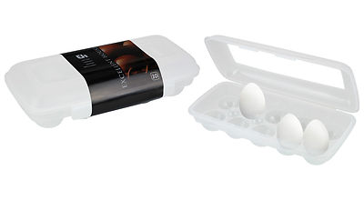 Kunststoff hygienische Eieraufbewahrungsbox - fasst 10 Eier ideal für Wohnwagen und Camping